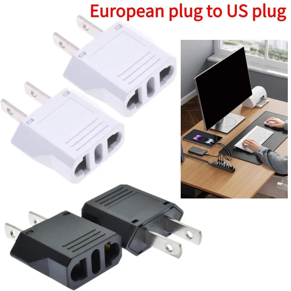 

Mini Grounded EU to US Plug Adapter 6A European America to Australia Plug Converter USA Euro Small Travel Plug Connector Adapter