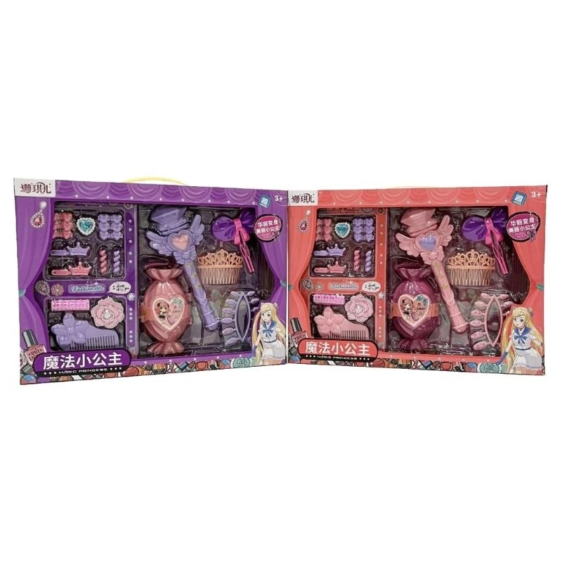 Lighted Wand ของเล่น LED Glows Sticks Princess Wand กับเพลงสำหรับสาววันเกิดคอสเพลย์ปาร์ตี้อุปกรณ์เสริมผม 15UB