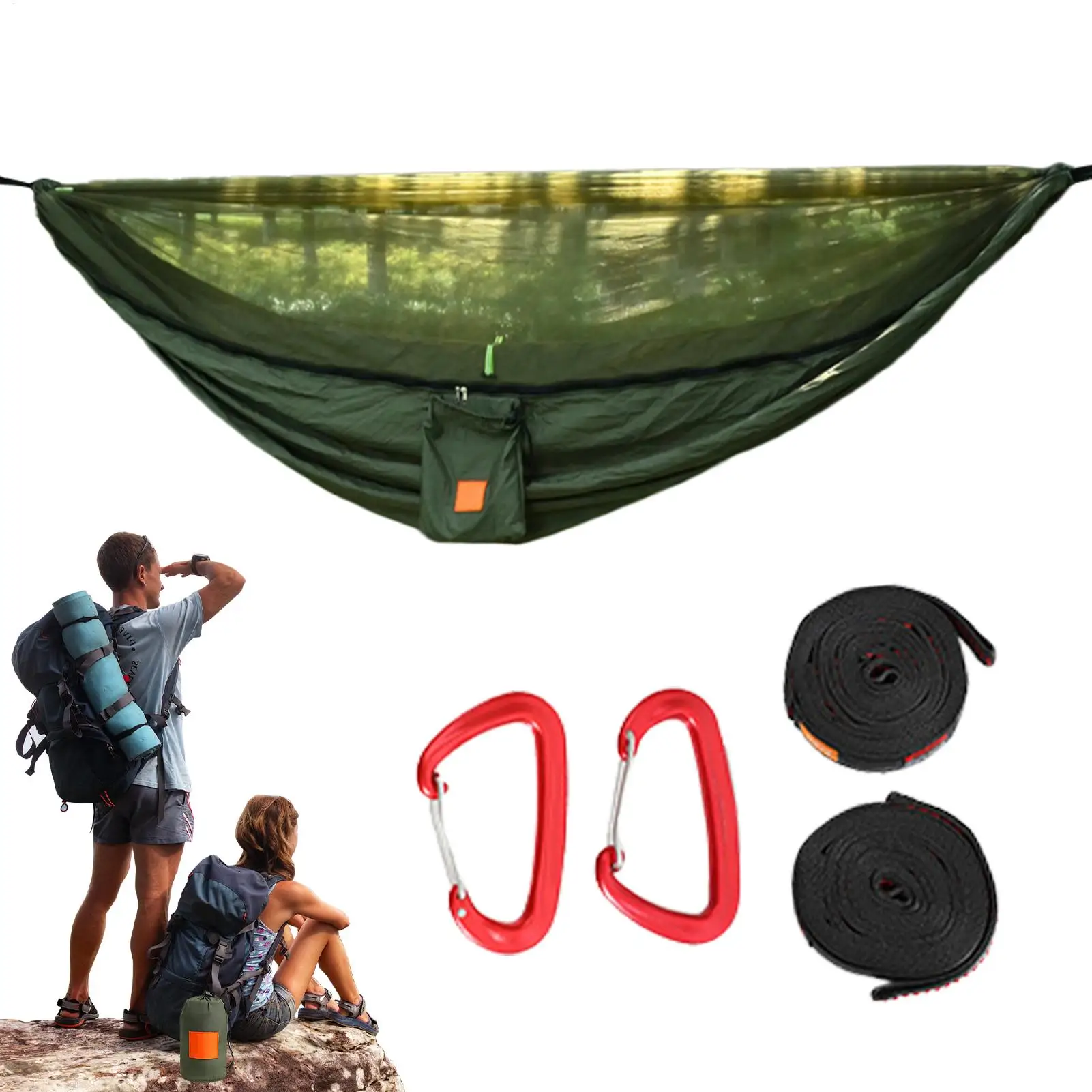 

Camping Hammock Outdoor Camp Hammock With Net Pop Up Leisure Equipment With Fly Protection For Father Colleagues Family Friends
