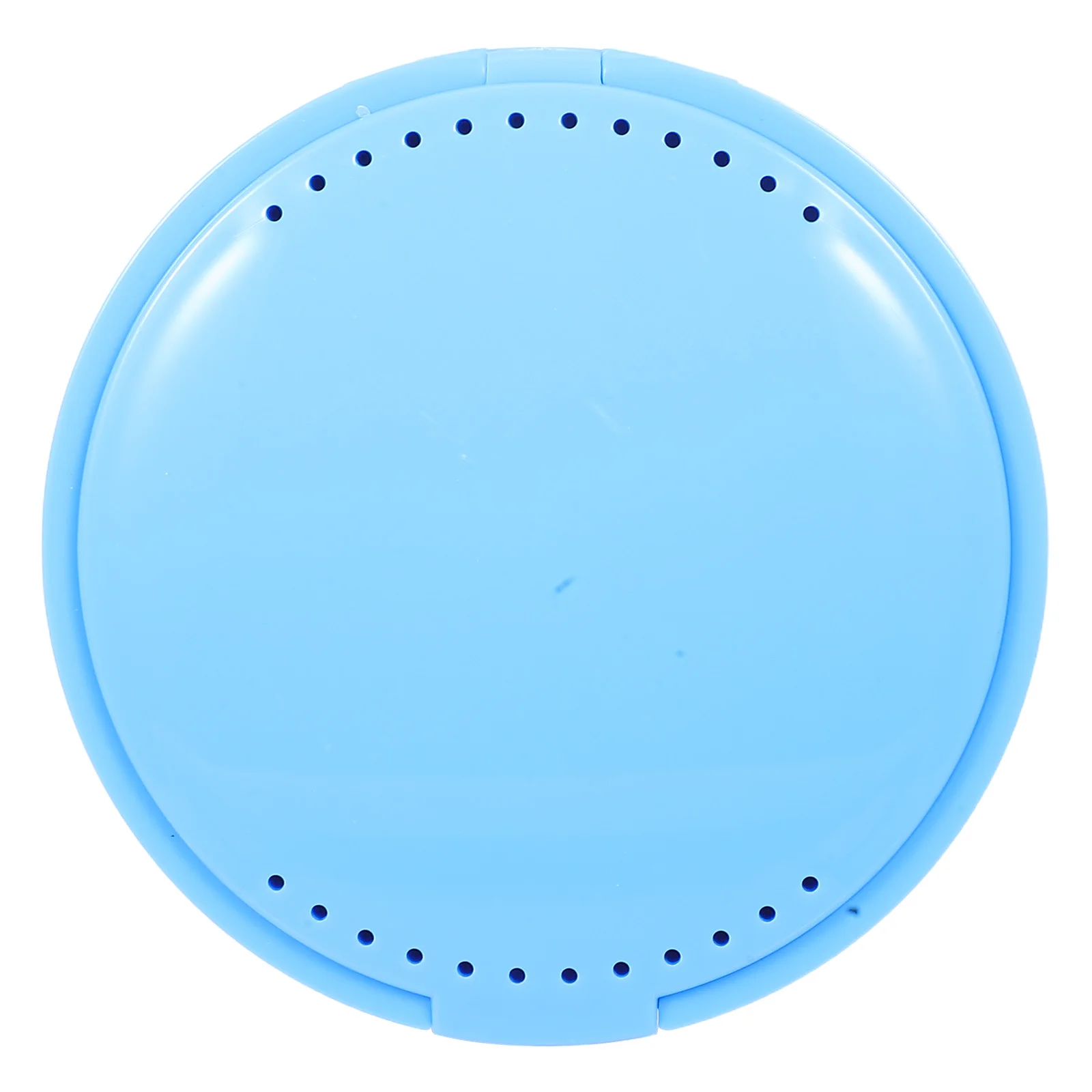 

Portable Tooth Box Sky-blue Retainer Case Mirror Travel False Teeth Holder Organizer Retainer Case Milk Tooth Box