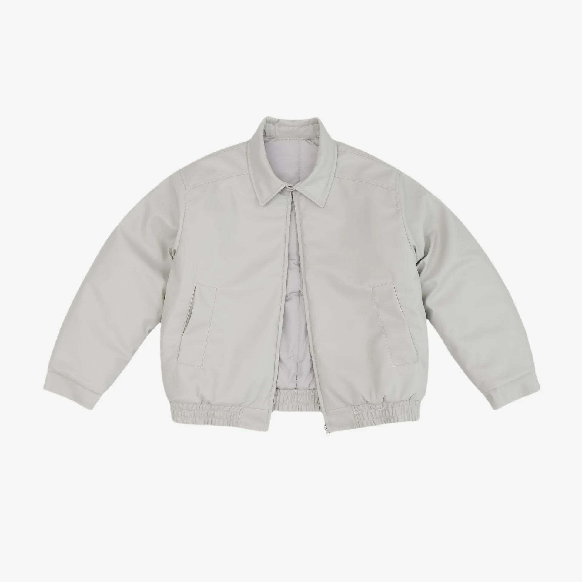 

Men's winter old money style retro leather jacket jacket loose and simple thickened jacket padded jacket