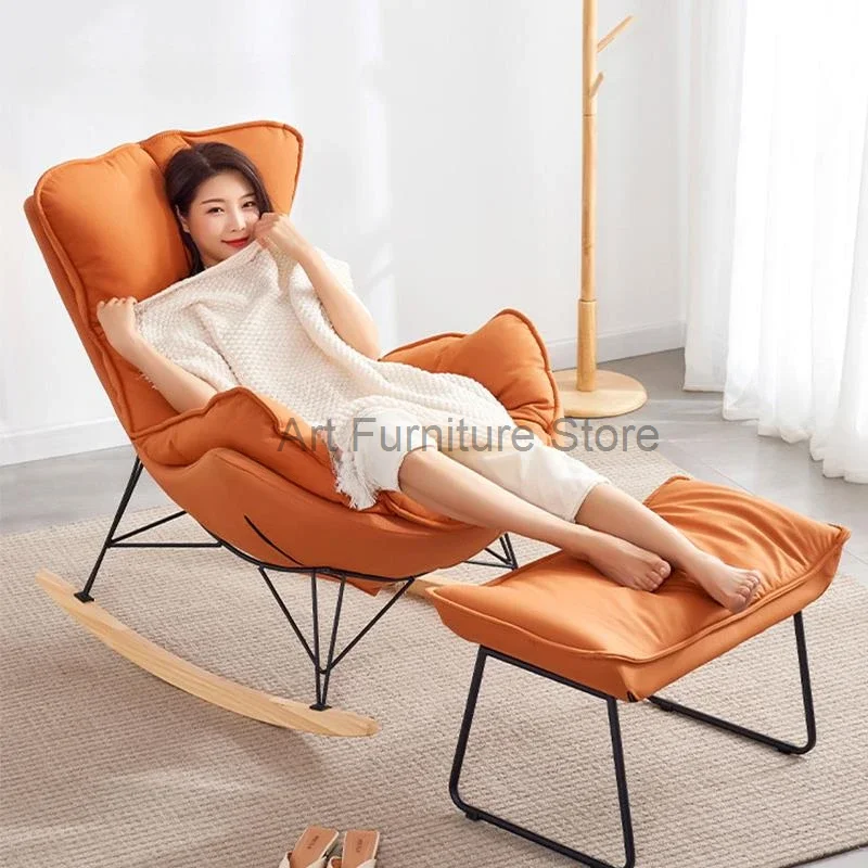 

Lounge Rocking Chair Recliner Celebrity Nordic Balcony Lazy Leisure Sofa Chaise Divani Da Soggiorno Lounge Suites Furniture