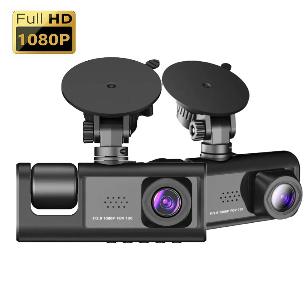 Wifi 3 Channel Dash Cam Three Way Car DVR Inside Vehicle Camera DVRs Recorder HD 1080P Video Mini Registrator Dashcam Camcord