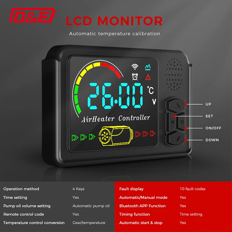 RV قضيب سخان الديزل سخان التوقف 12 فولت 24 فولت 5KW وقوف السيارات مسخن الهواء لسيارة قارب شاحنة RV #3
