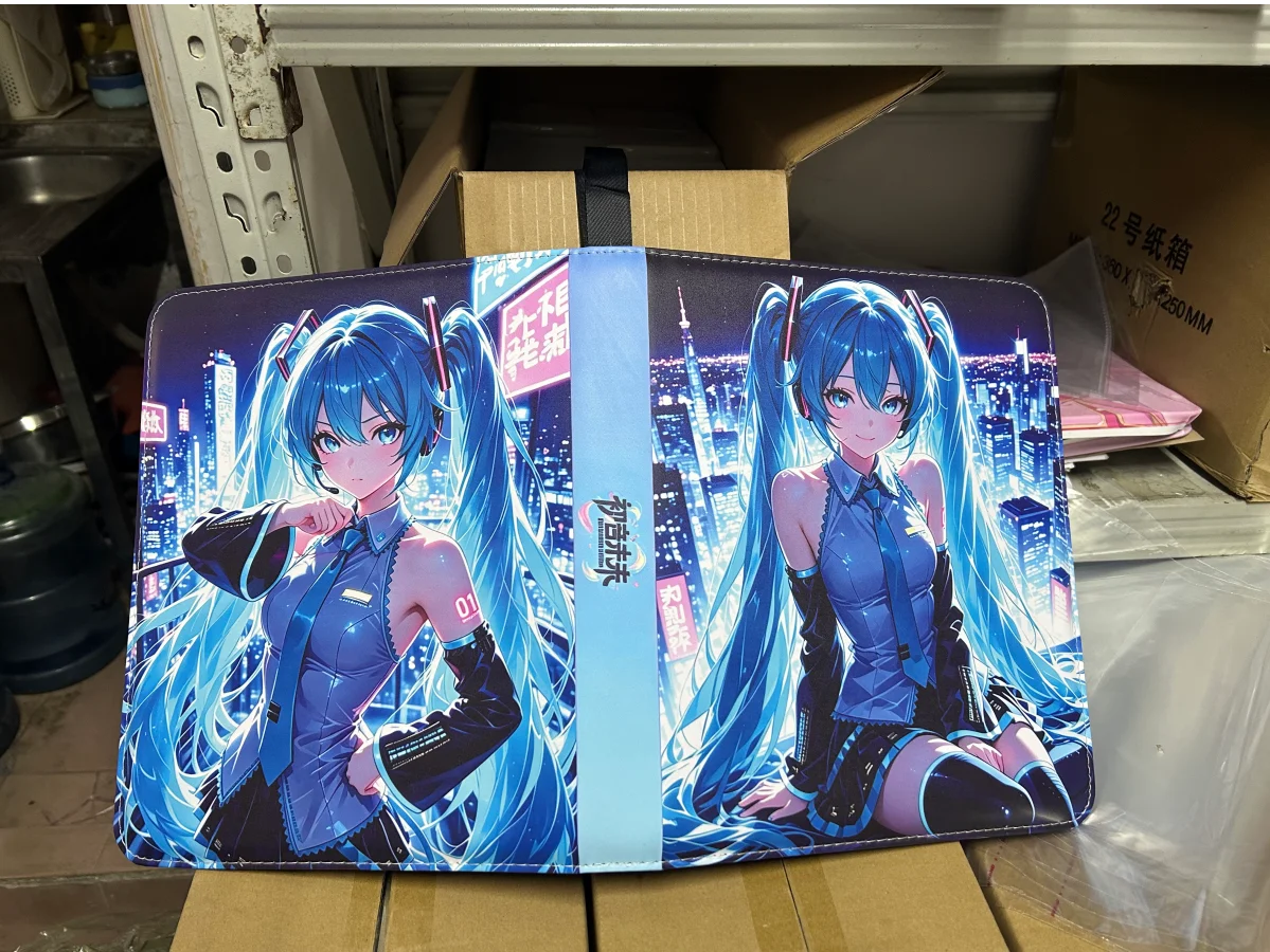 Newest Blue Miku Card Binder Various Large Capacity Album Cover Customization with Pictures Exclusive Gifts