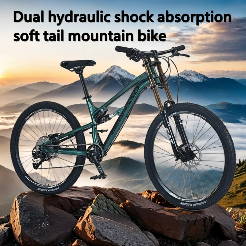 

27.5 inch MTB oil disc brake Soft Tail Mountain Bike hydraulic shock absorption Cross Country Bicycle 11 speed Downhill Bicycle