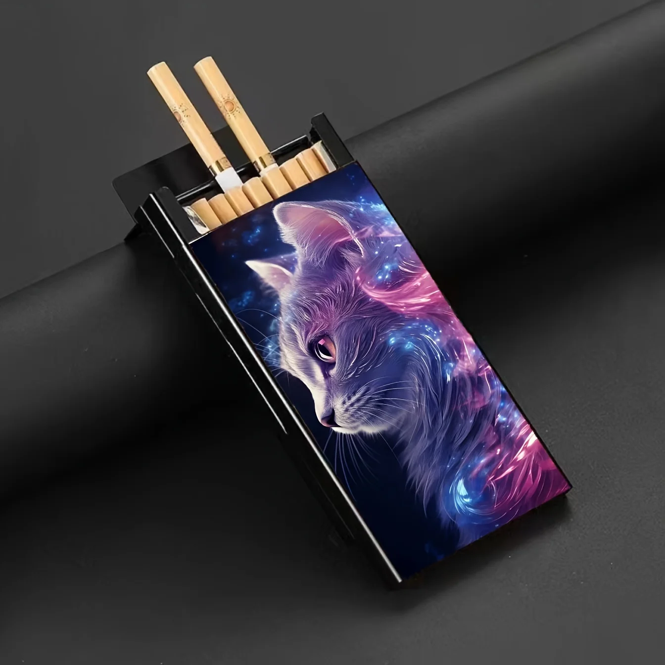 1pc Creative Aluminum Cigarette Case - 100mm Long, Unisex Gift For Men And Women