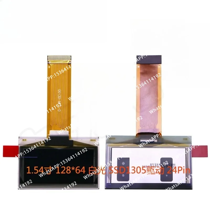 1.54 Inch 128x64 White Light 24pin Pin Oled Screen LCD Display 00130-MF1-B 00130