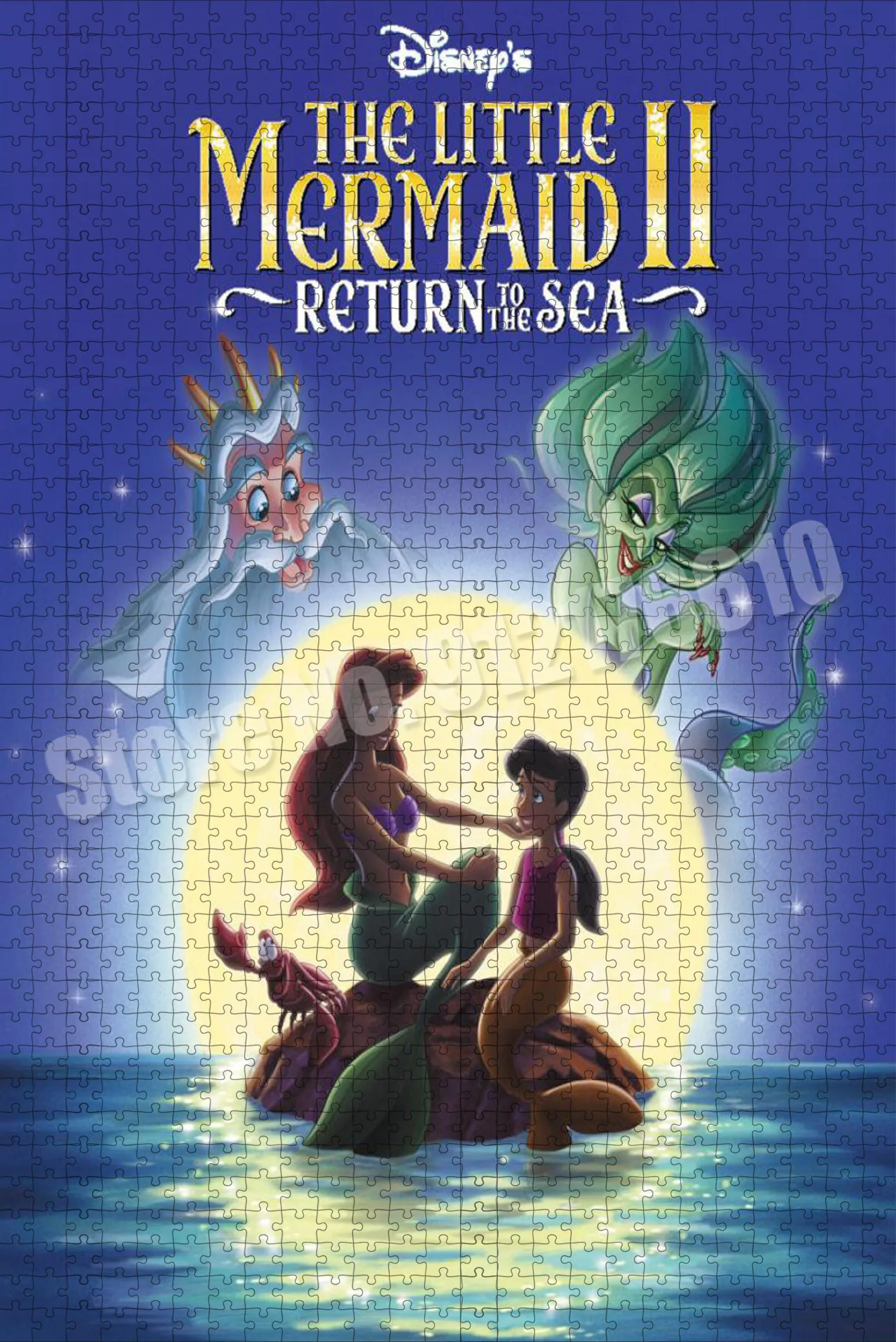 ديزني الأميرة ارييل بازل قطع ليتل ميرميد الألغاز الكرتون لعب الأطفال لعبة الضغط لتقوم بها بنفسك الهدايا اليدوية