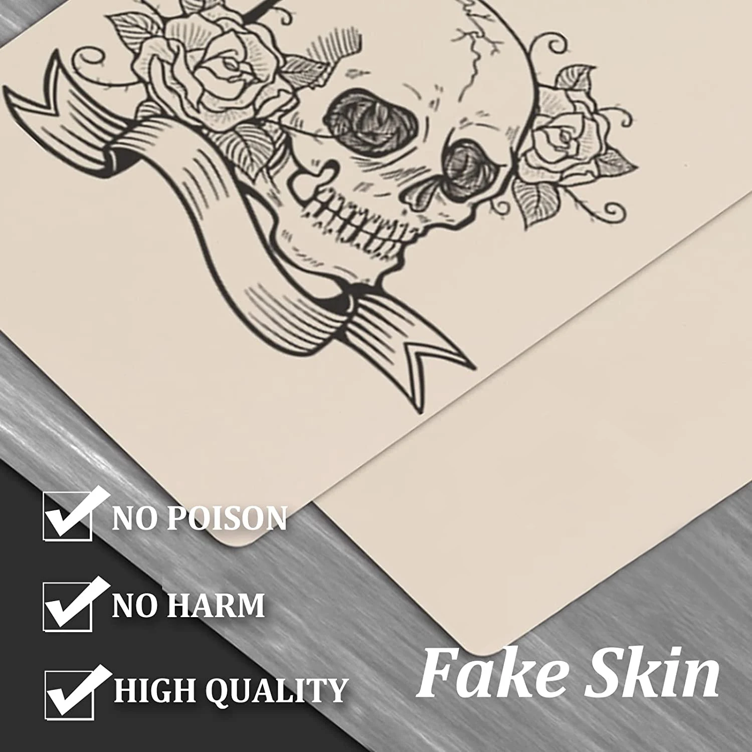 3/5/10/15/20pcs Permanent Makeup Tattoo Practice Skins Blank Tattoo Practice Fake Skins Double Sided 15x20cm