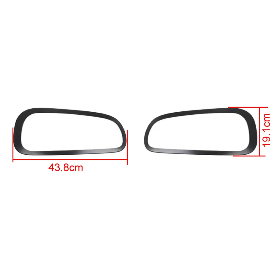 For BMW MINI F54 2014-2020 Six Doors  Car Trim Taillight Frame Trim Rear Taillamp Cover Case Loop Stickers Black 1 Pair