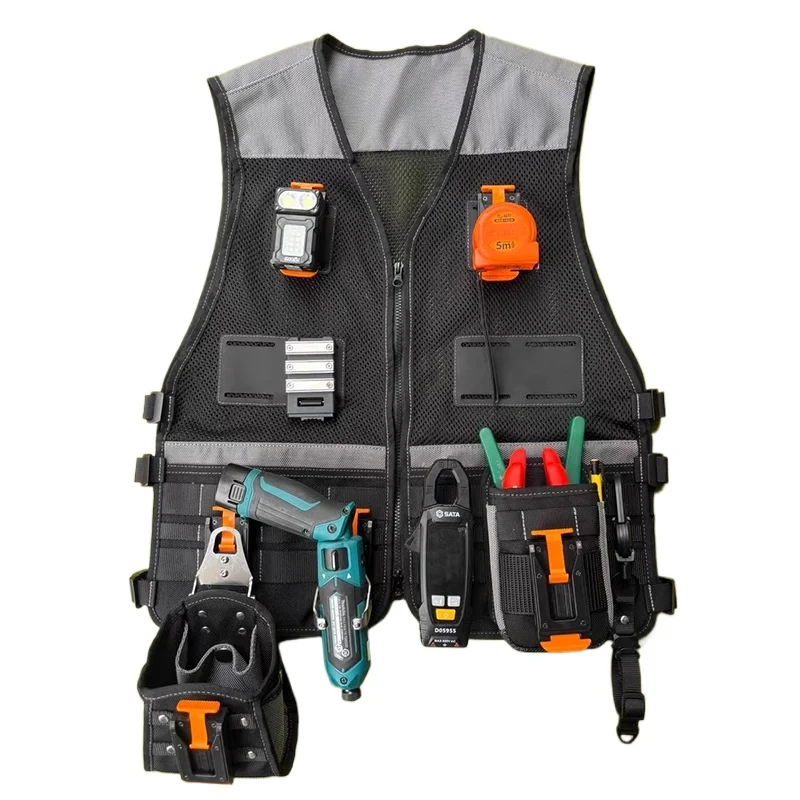 أداة محمولة سترة سعة كبيرة أداة تخزين سترات أدوات الأجهزة الكهربائية المنظم حقيبة أدوات متعددة الوظائف حقيبة التعبئة والتغليف