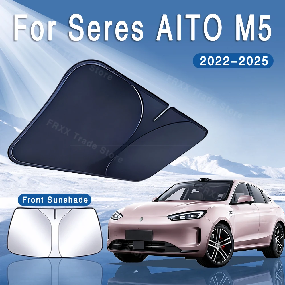 

Для Seres AITO M5 2022 ~ 2025 2023 2024 автомобильный солнцезащитный козырек на лобовое стекло солнцезащитный козырек теплоизоляция летнее охлаждение автоаксессуары