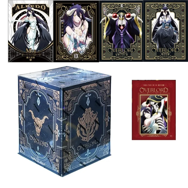 Japanese Anime Overlord Character Collection Cards Booster Box Albedo Ainz Ooal Gown SSS SSP Game Card Kids Toy Hobbies Gift