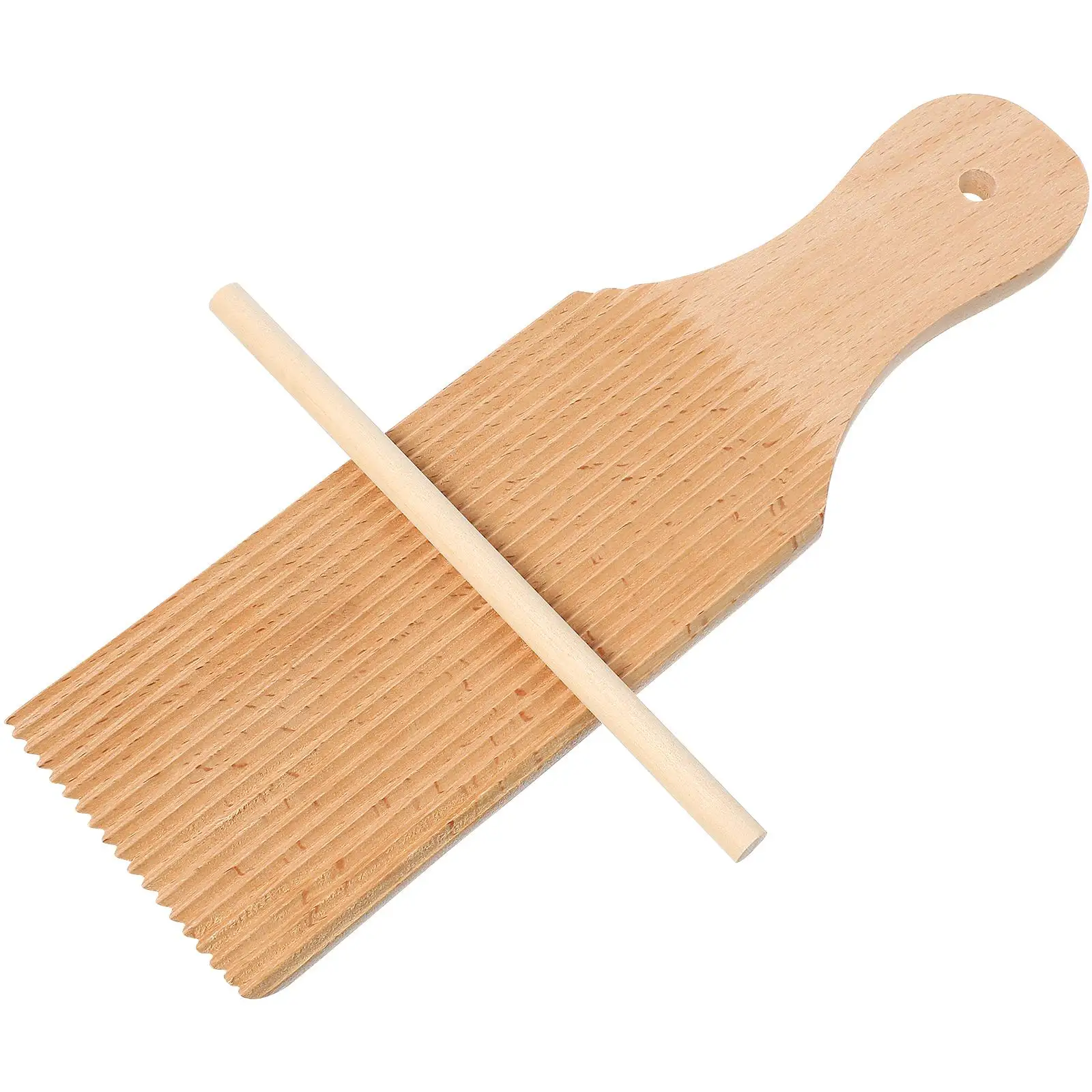 

Pasta Board Wooden Gnochi Board Curved Shape Rolling Tool Household Rolling Rod Kitchen Noodle Maker Home Baking Accessories