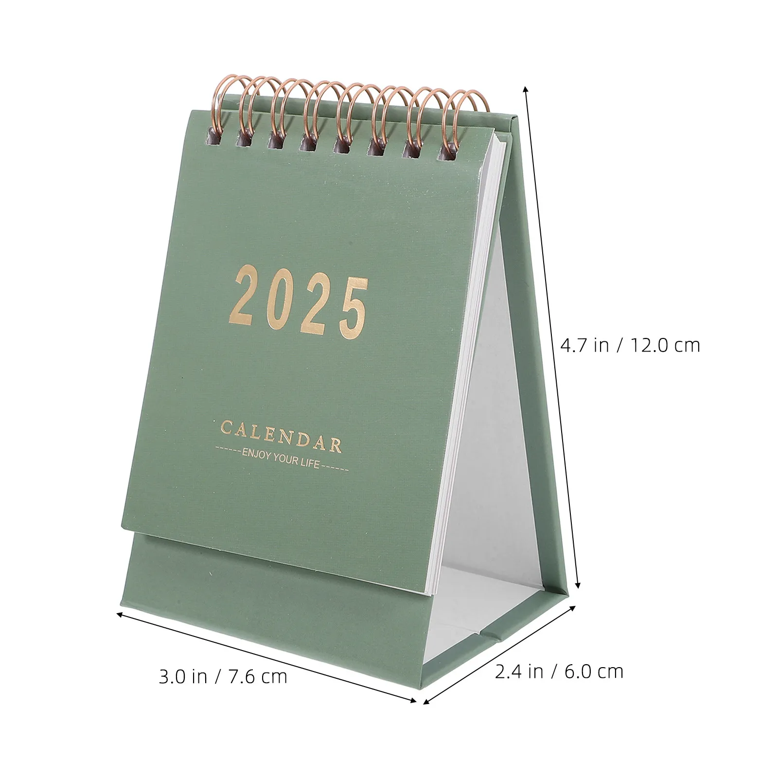 Stylish Flip Calendar Desk Calendar 2024-2025 Thick Paper Mini Office Desk Supplies Monthly Organizer Pocket Calendars