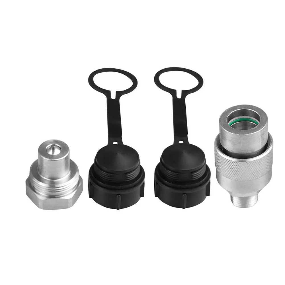 

Hydraulic Quick Connector Set for Hydraulic Jacks and Pumps Compatible with Multiple Equipment Including Enerpac and