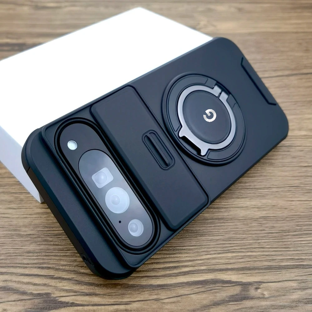 Luxuriöse Rüstungs-Ständerhalter-Telefonhülle für Google Pixel 10 9 Pro XL 9A 7A 7Pro, stoßfeste, stoßfeste, vollständig schützende Rückseite