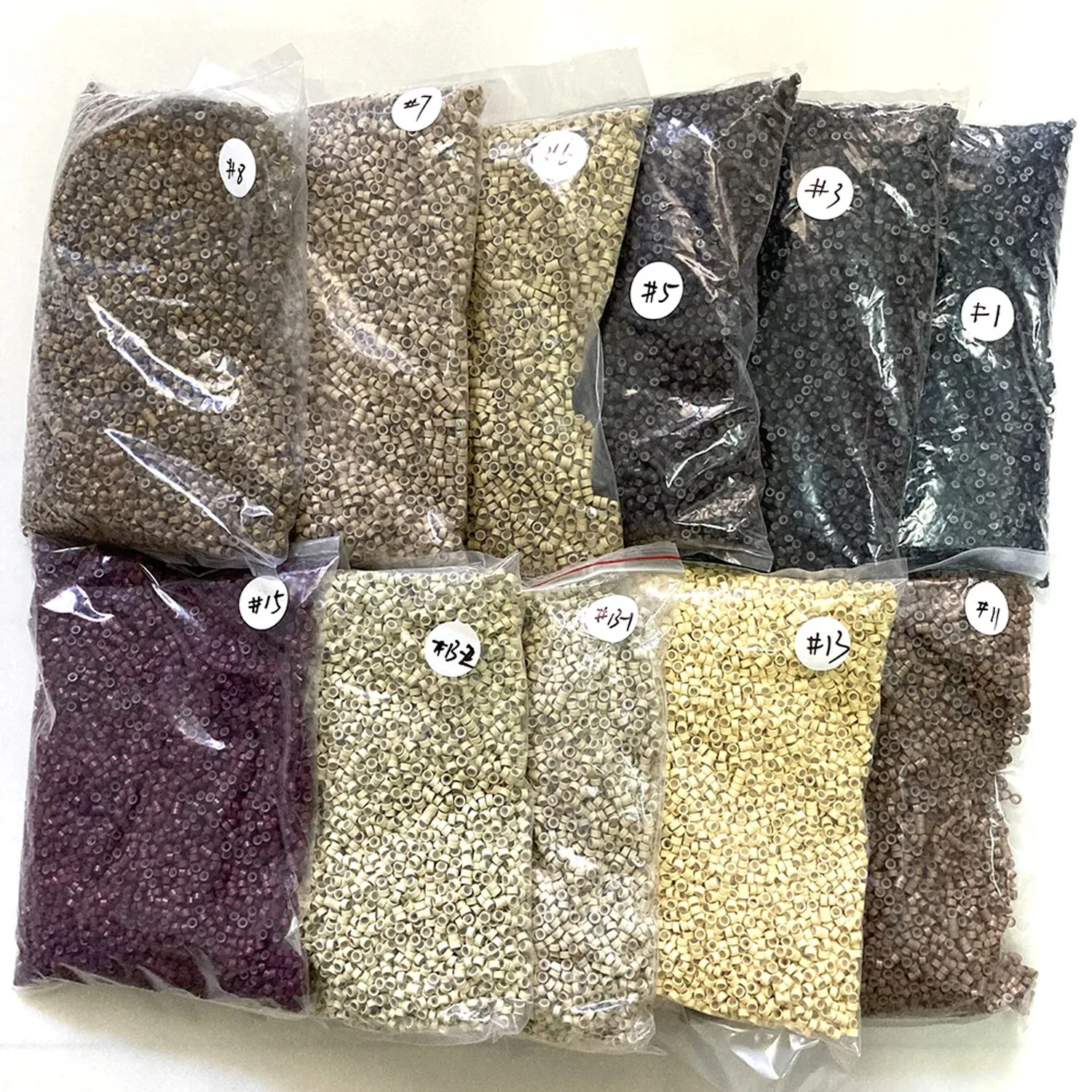 

Wholesale 500pcs/bag 5mm Micro ring beads Hair Extensions tools micro rings with silicone