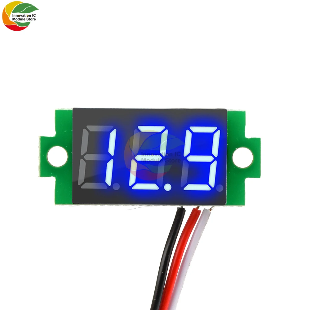 0.36 inch DC 4.7-32V 2 Wires Mini Digit Display Voltmeter Mini LED Digital Panel Volt Voltage Meter Instrument Car 12V 24V