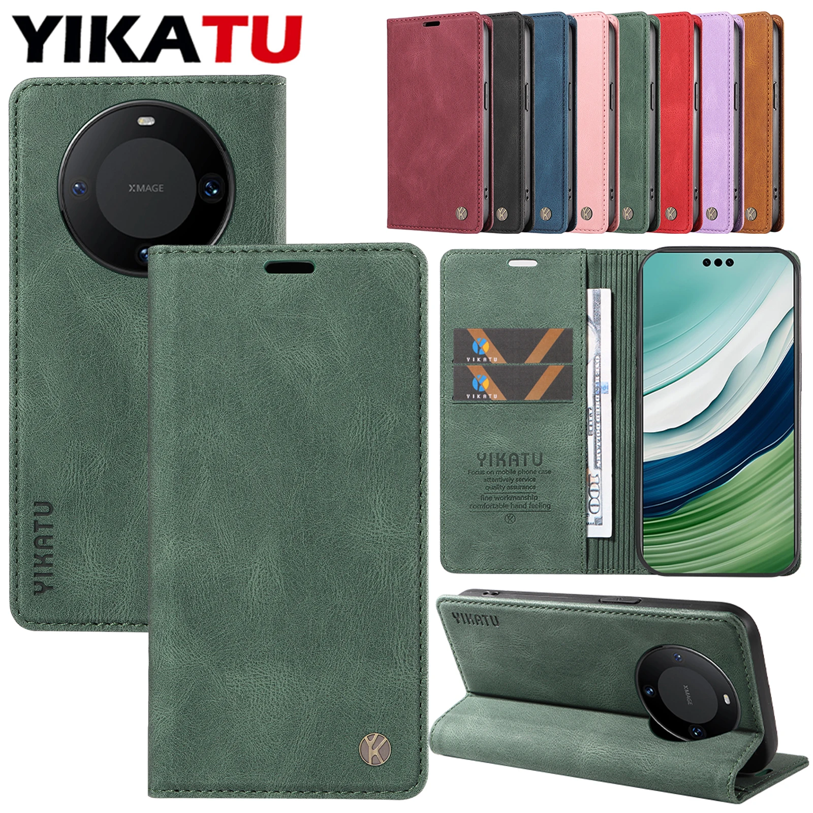 

Fashion Card Slot Wallet Case For Huawei Honor 500 Pro 5G 400 Smart 300 Ultra 200 Lite 100 90 70 50 20 20S 10 Card Holder Coque