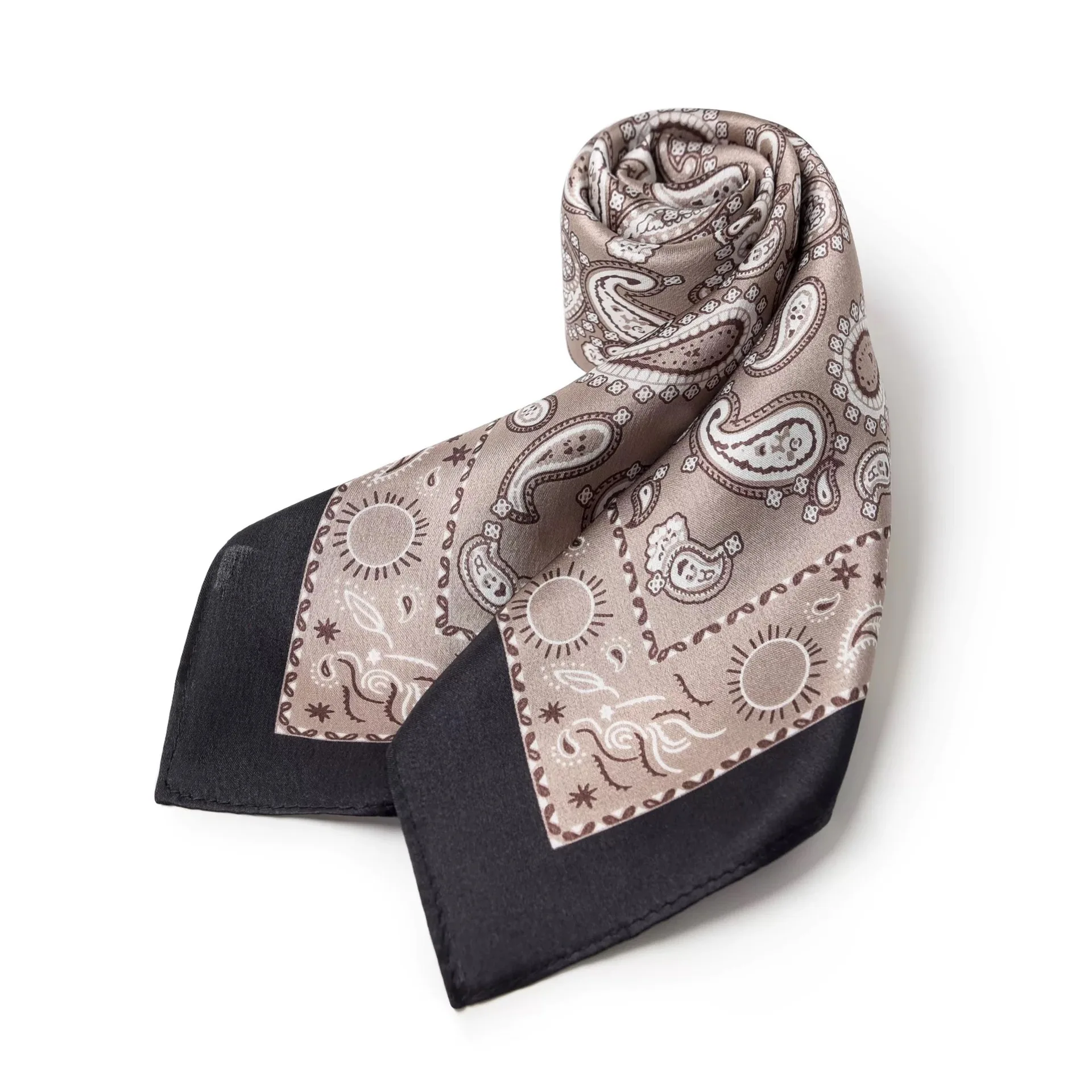 

Retro style classic cashew flower mulberry silk small square scarf spring and autumn all-match silk scarf female professional ne