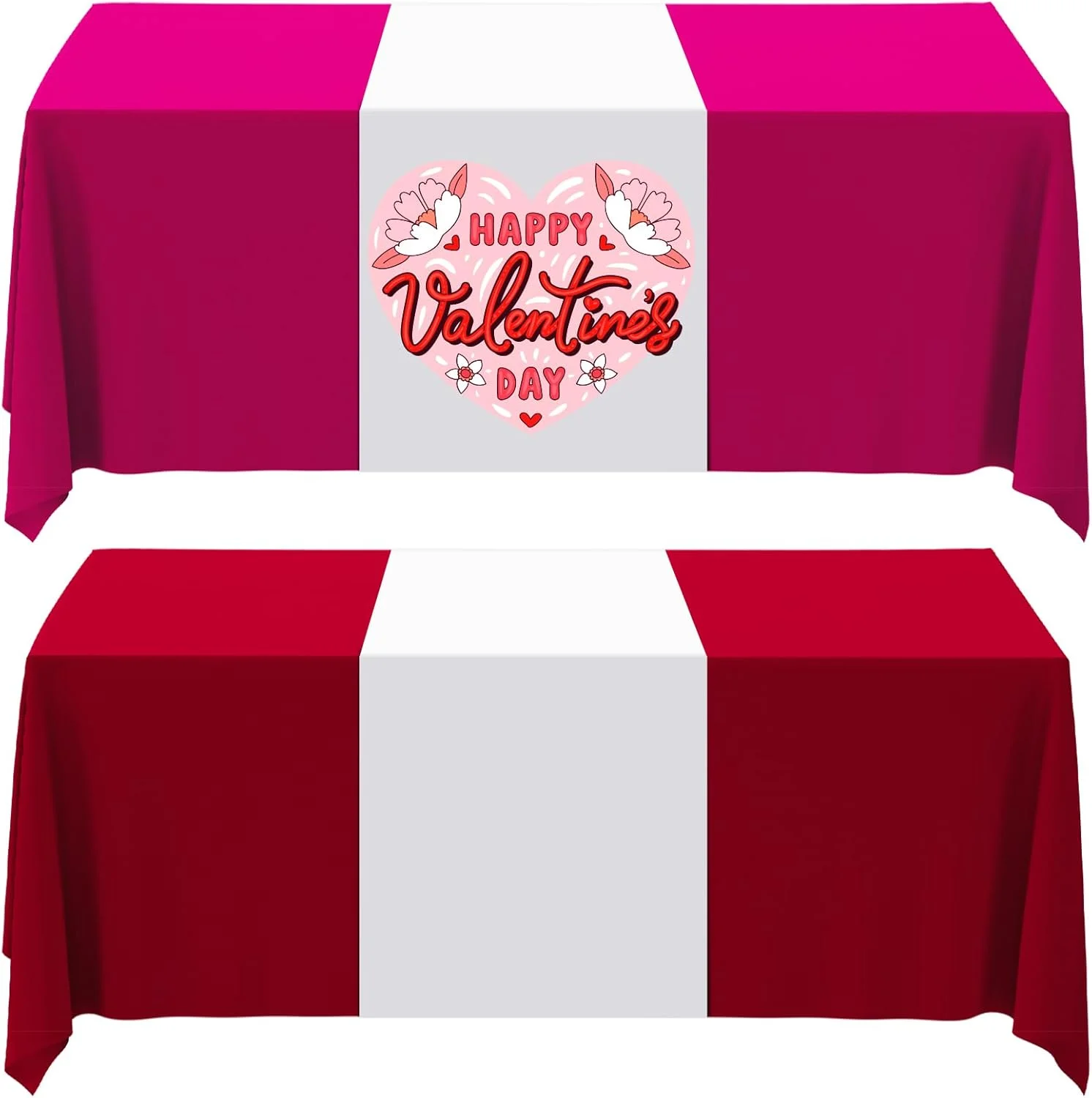 Custom Table Runner  for Outdoor Birthday Wedding Party Banquet Restaurant Vendor Booth Supplies