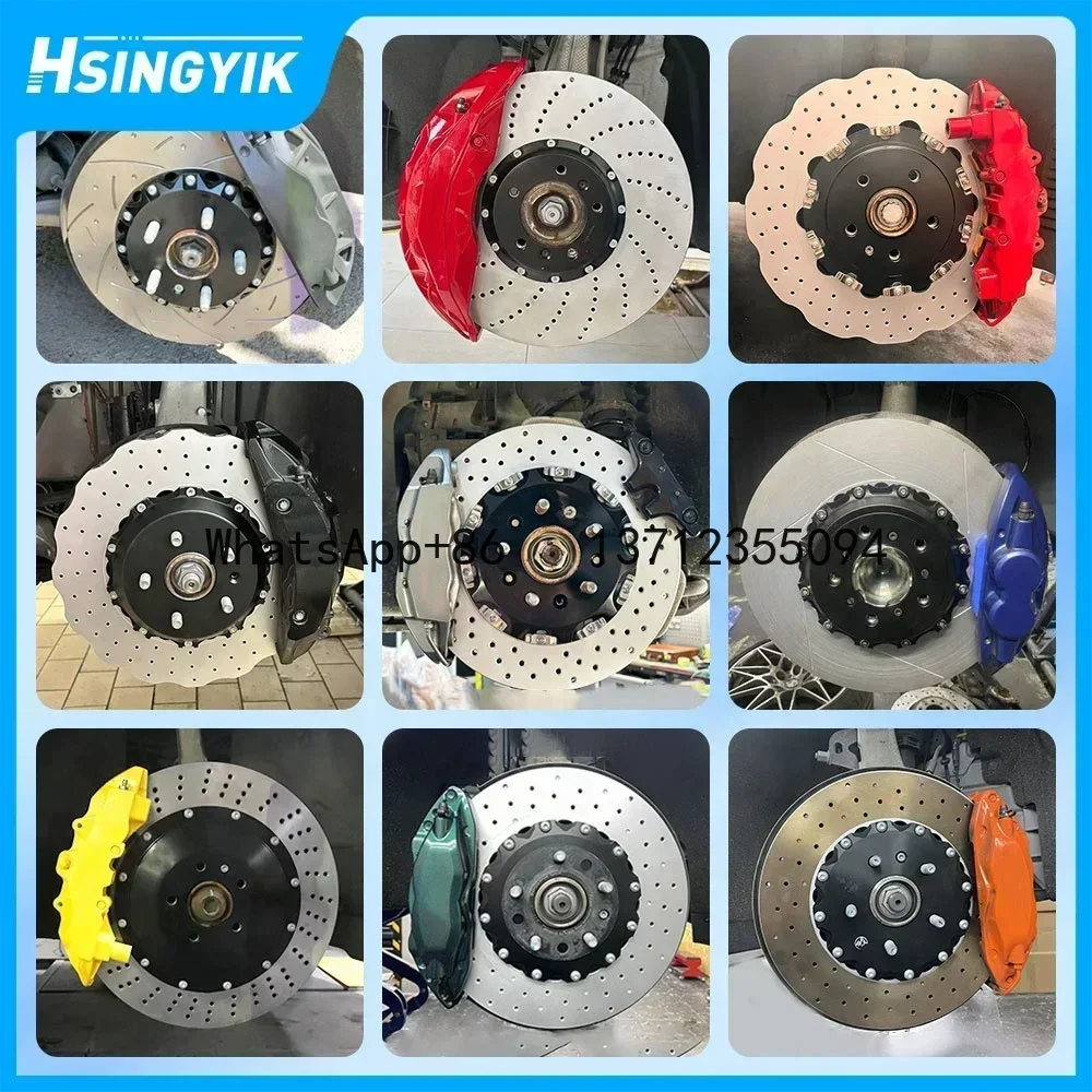 2 Piece Big Rotor Upgrade Caliper Auto Racing Fully Floating Solid Brake Disc