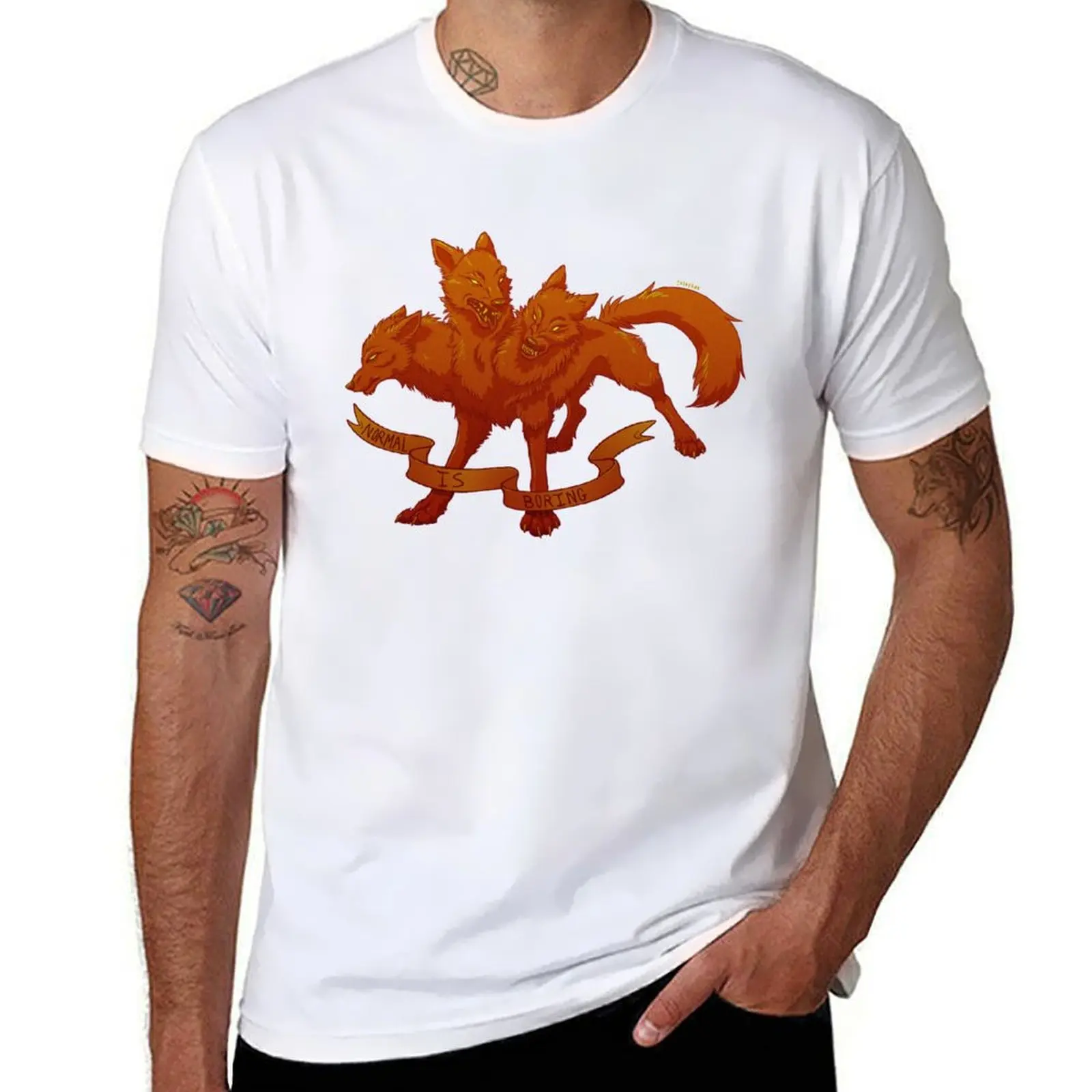 Camiseta Normal is Boring, camisetas gráficas para hombre, camiseta para hombre, camiseta de marca de lujo 100% algodón