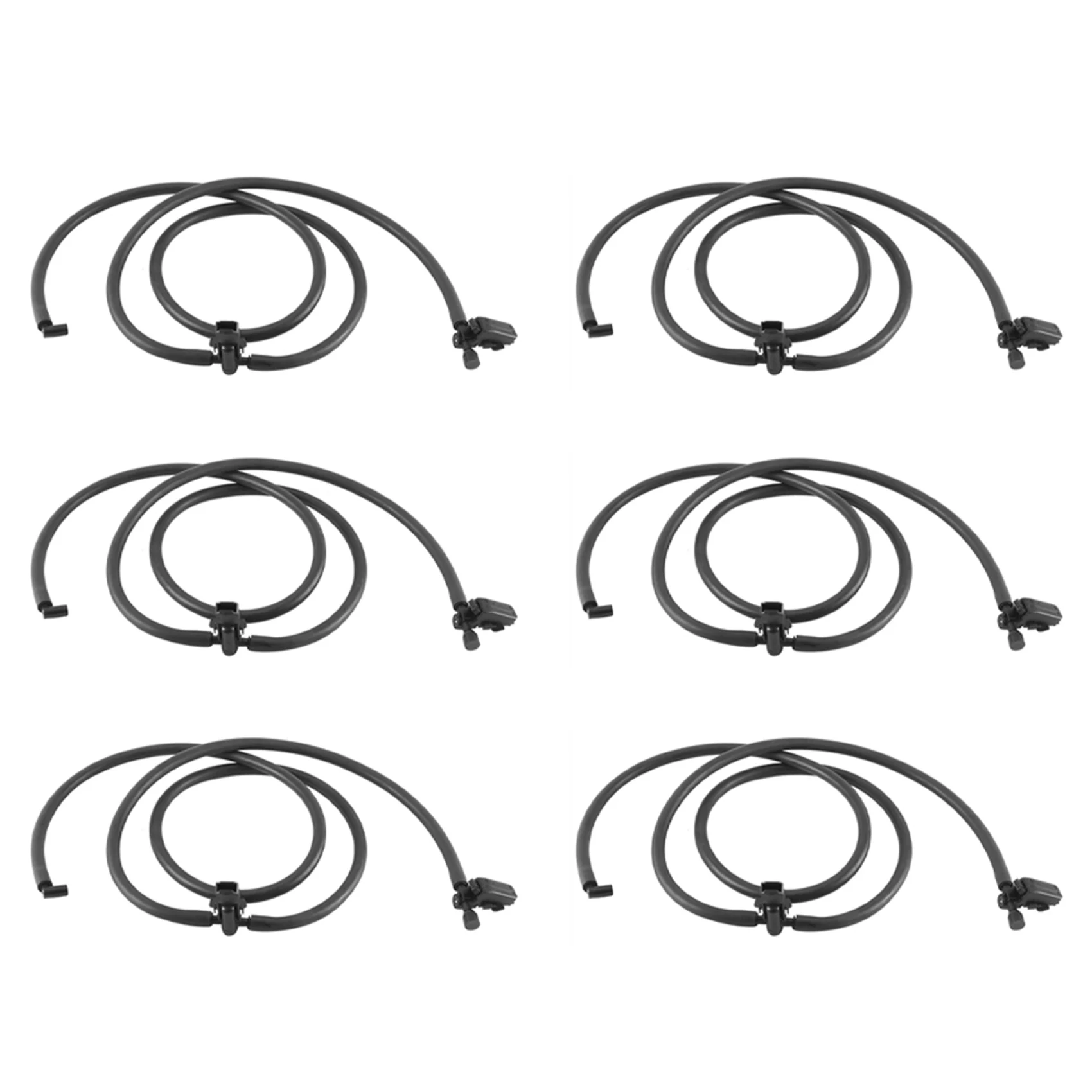 

6X A1698600492 Windshield Windscreen Washer Nozzle Jet Hose For Mercedes-Benz A W169 2004-12 / B W245 2005-11 No Heated