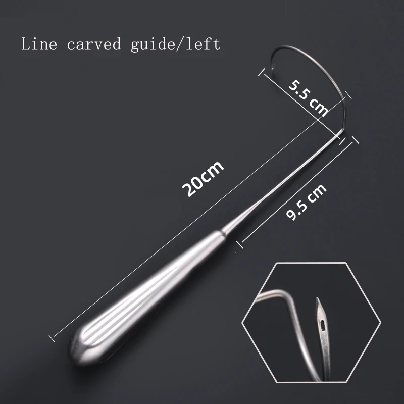 Facial guidance needle, puncture guidance needle, facial tissue pulling thread carving, large V-shaped embedding thread threadin