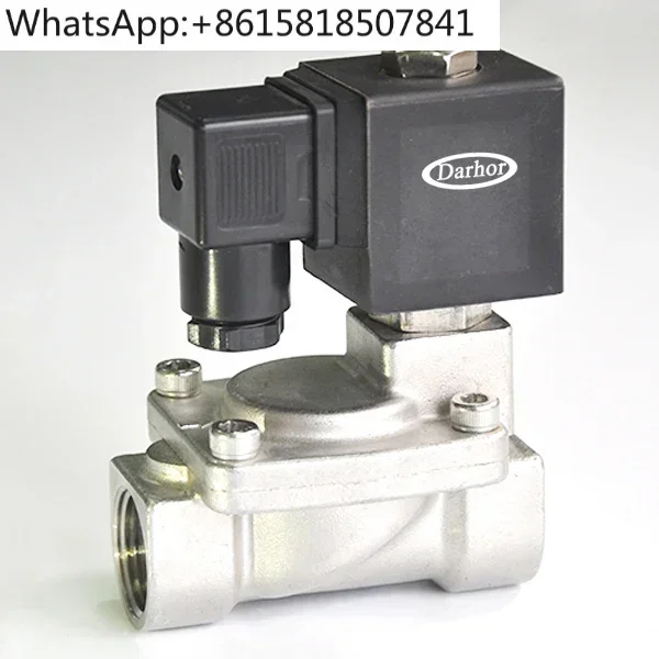 Darhor normally closed 2 way stainless steel brass pilot electric gas solenoid valve