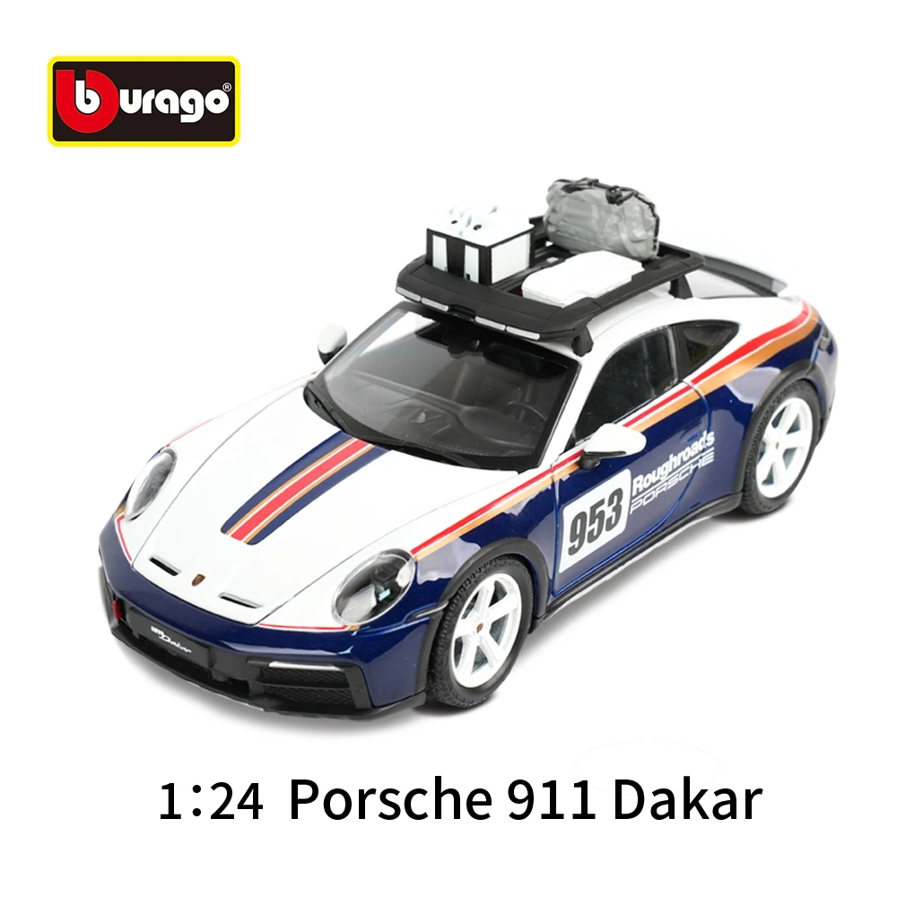 

Bburago 1:24 Porsche 911 Dakar Sports Car Static Die Cast Vehicles Collectible Model Car Toys