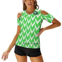 Nigeria Jersey 2018 Woman'S T-Shirt Spring And Summer Printed T Shirts Pullover Top Nigeria Africa Soccer Sold Out Resale New