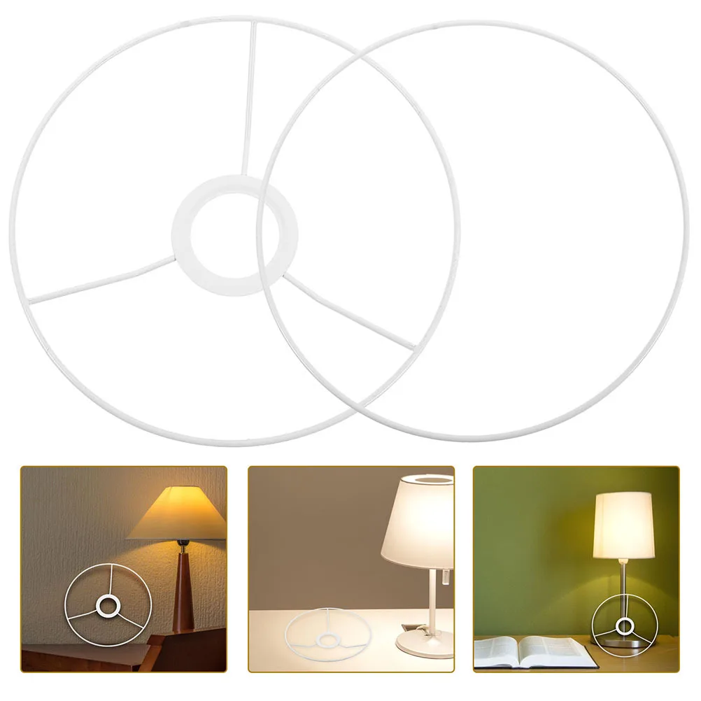 

2 комплекта каркасов для абажуров из железной проволоки для настольных люстр, светильников, кронштейнов для абажуров, каркасов для потолочных светильников