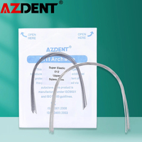 20Pcs(10Pcs Upper +10 Pcs Lower) /Set Azdent Super Elastic Nickel Titanium Wire Square Form Orthodontic Arch Wire
