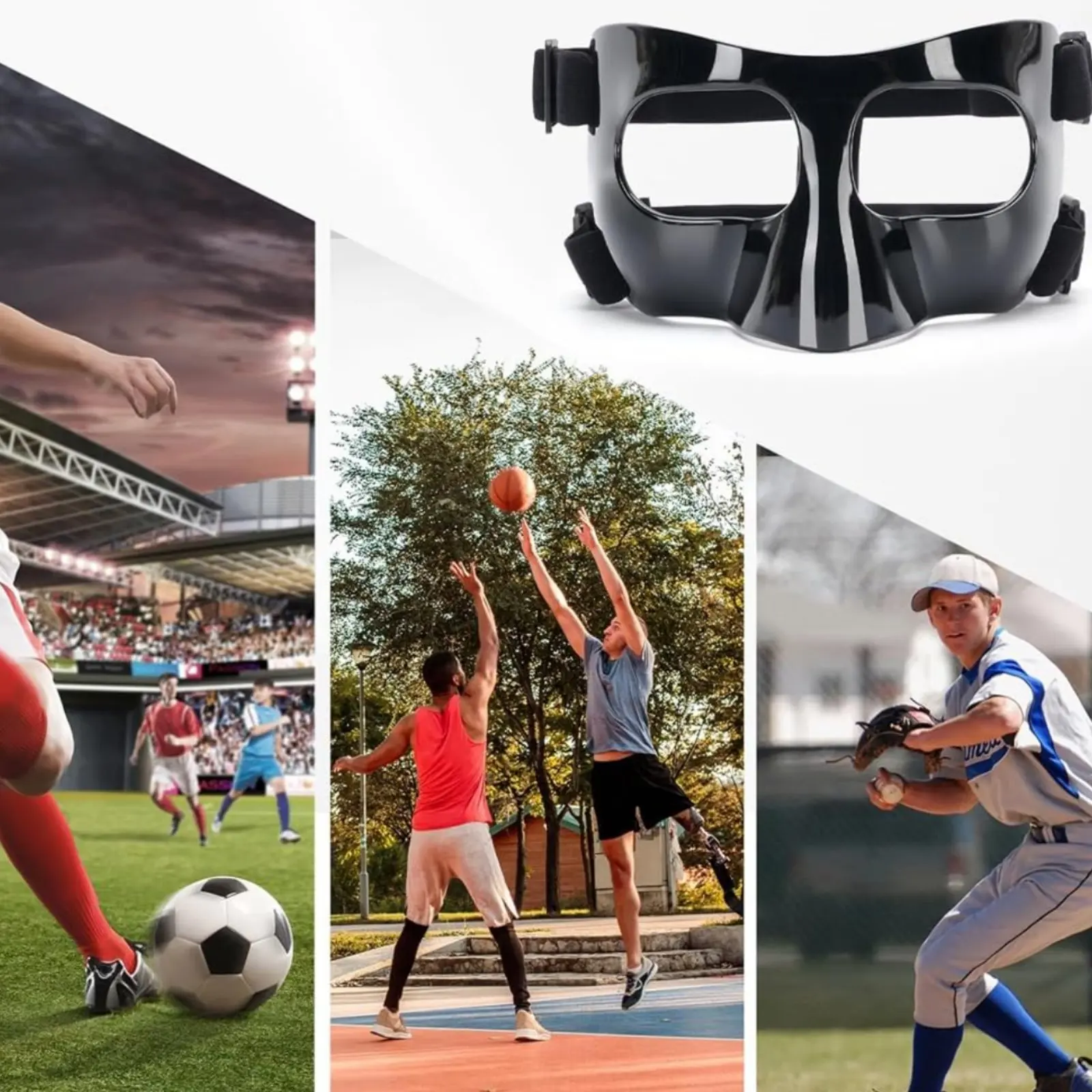 Sports Nose Guard Collision Resistant Nose Guard Sports Face Guard Unobstructed Vision Collision Protection Guard Breathable
