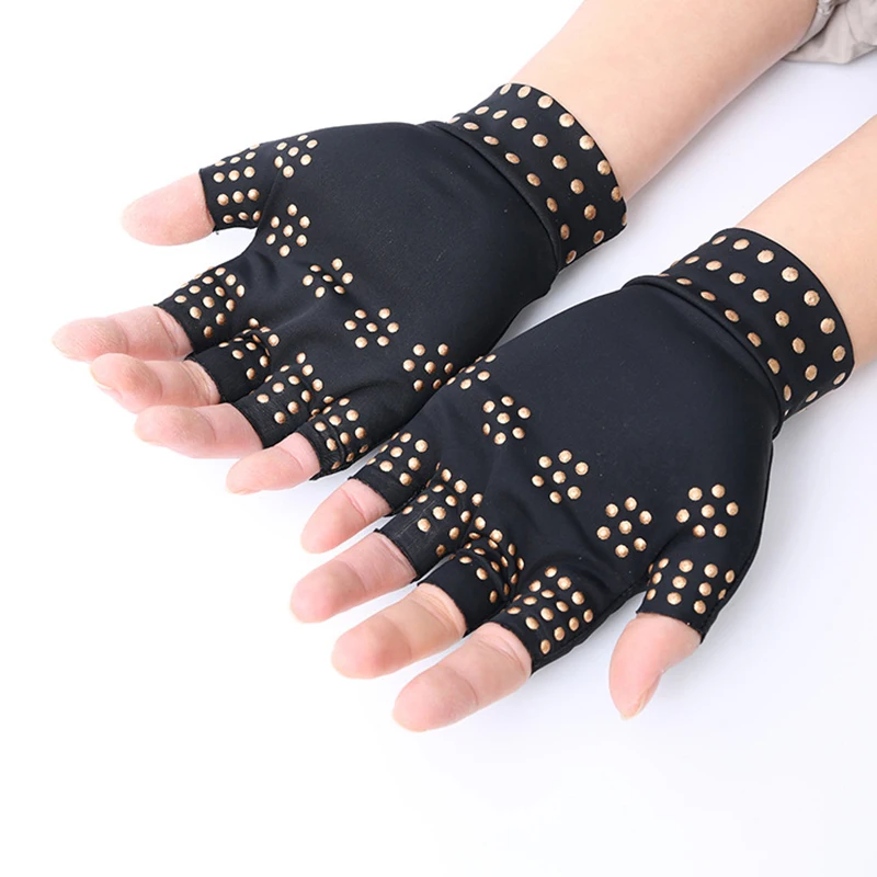 New#1Pair Magnetic Gloves Men Women Arthritis Compression Finger Support Therapy Joint Pressure Non-slip Gloves - view 3
