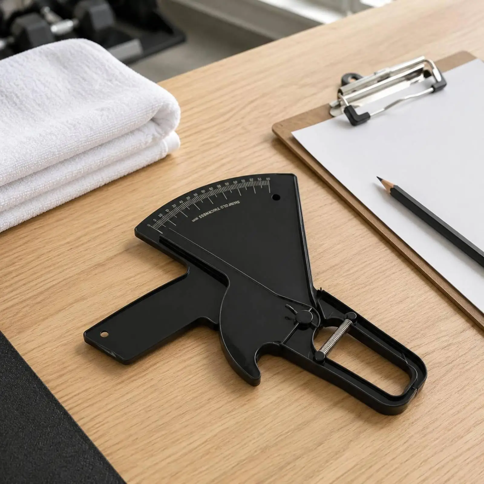 Body Fat Calipers Handheld Skinfold Measure ABS Clamp Thickness Gauge Fitness Tool for Training Routine