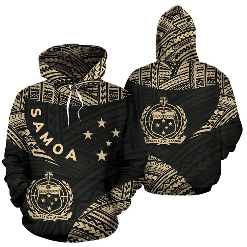 Samoa Flag Map 3D Printed Hoodies For Men Clothes Samoan National Emblem Sweatshirts Casual Unisex Hoodie Boy Hoody Tracksuit