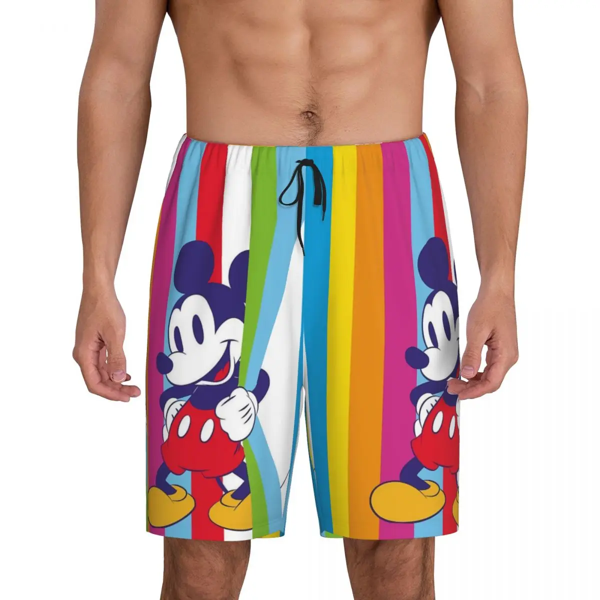 

Custom Men Mickey Mouse Pajama Shorts Printed Sleep Pjs Sleepwear Bottoms with Pockets