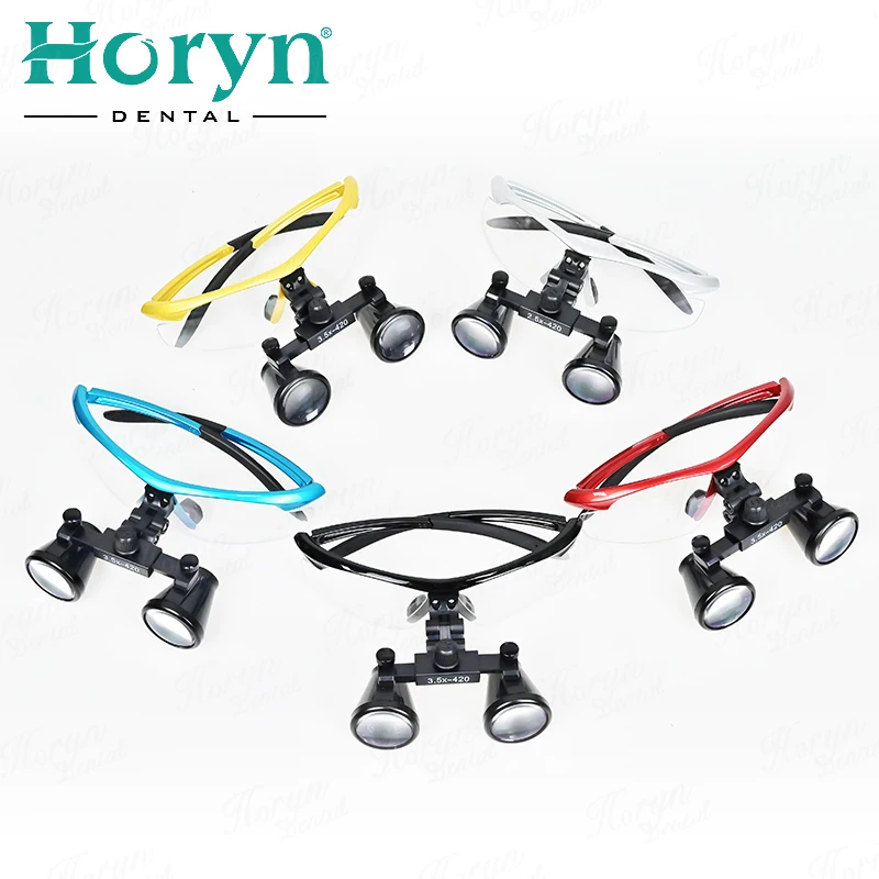 Portable Clip on LED Headlight ca mera d e n ta l Surgical Loupes