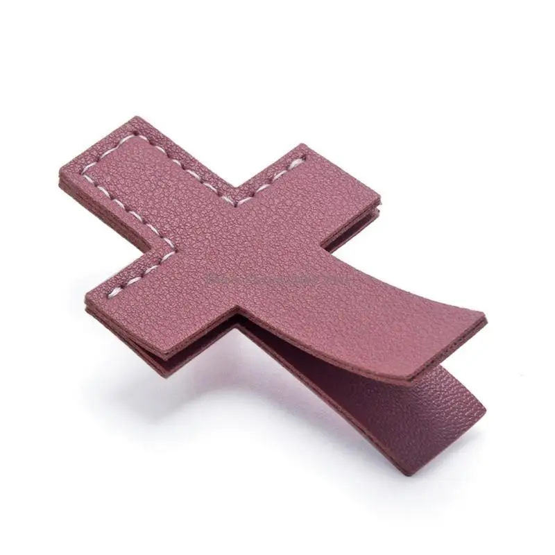 4 PCS PU Bookmarks livre simples marqueurs livres créatifs marqueurs croisés Bookmarks pour les étudiants enseignants Book