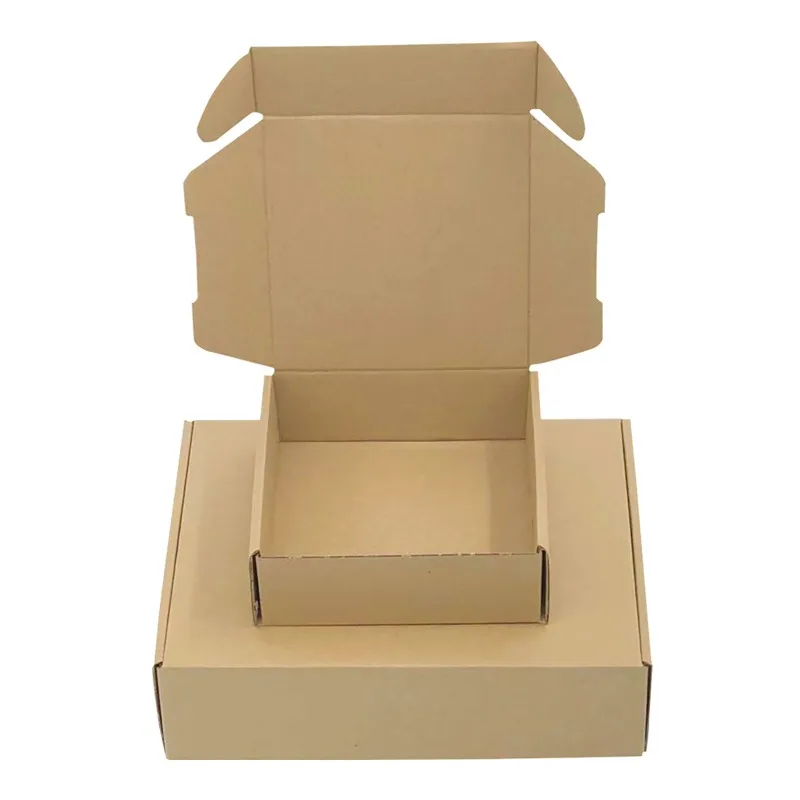 20 قطعة/المجموعة براون مربع كرافت علبة التعبئة والتغليف الكرتون اضافية الصلب عالية الجودة صندوق لحفل الزفاف الشوكولاته الحلوى هدية التعبئة والتغليف مربع #6