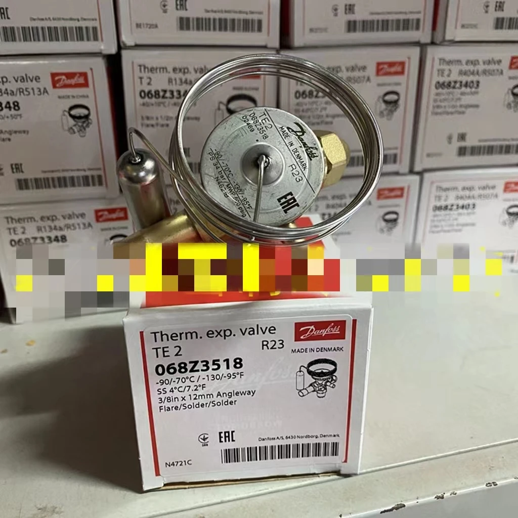 Máquina de Estratificação Ultra-baixa Temperatura R23 da Válvula de Expansão Térmica Teb2 068z3011 3518 7012 de Danfoss-90 Graus