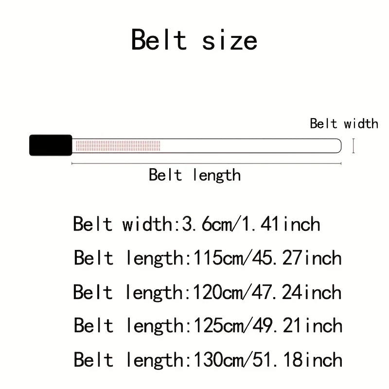 Genuine PU Leather Mens Belt