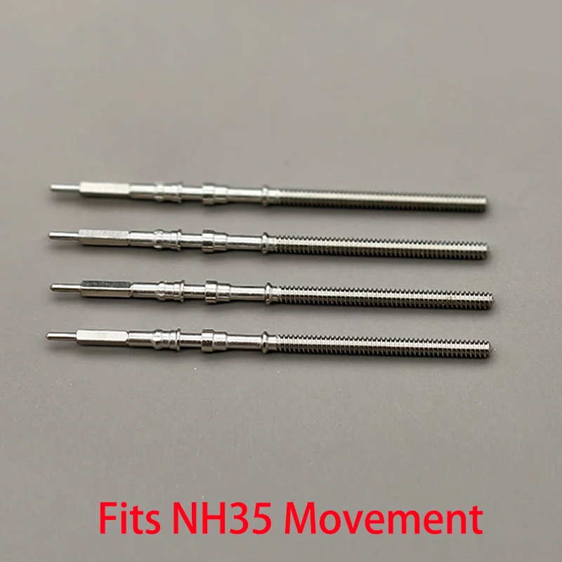 2PCS/4PCS NH35 NH36 Movement Crown Stem Fits NH35 NH36 NH38 NH39 Japan Automatic Mechanical Movement Stem Replace Parts