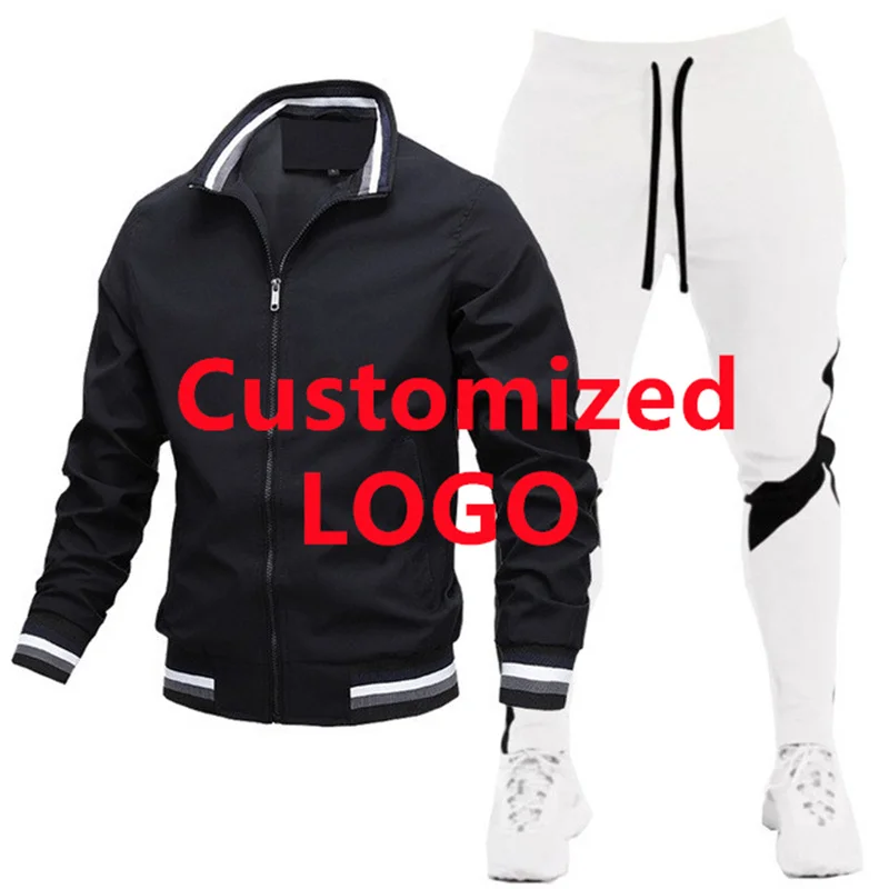 BSS FLEXX APPAREL 2024 Mens Tracksuits Men Sets Sweatshirt+sweatpants Tracksuit Zipper Stand Collar Sports Suit Jogging Fitness