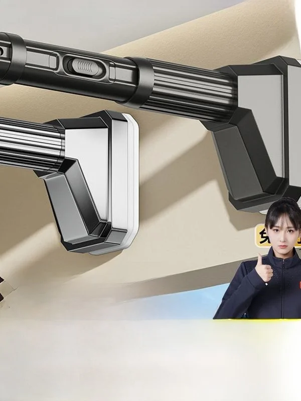 Foldable No-Drill Clothes Drying Rod Balcony Bedroom Roman Bracket Buckle Type Curtain Rod Household Cleaning Tools Bathroom