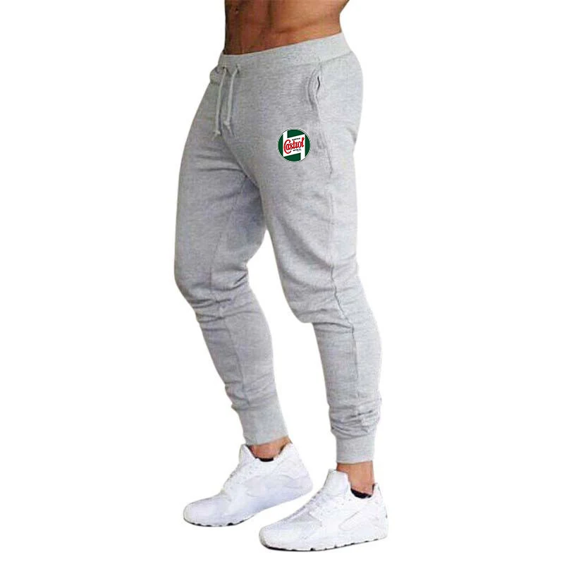 Castrol Vintage Sign 2024 New Printed Pants Autumn Winter Men Running Sweatpant Sport Casual Trousers Fitness Breathable Pant